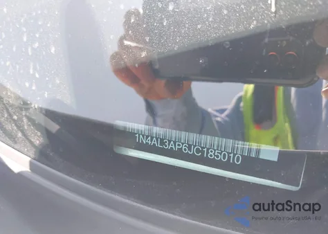 2018 Nissan Altima 2.5 Sl from USA, damaged, VIN 1N4AL3AP6JC185010